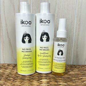 NEW Ikoo No Frizz, No Drama Treatment Set of 3